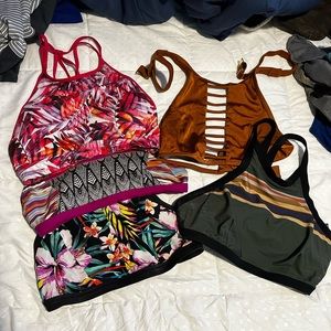 Lot of bathing suit tops
